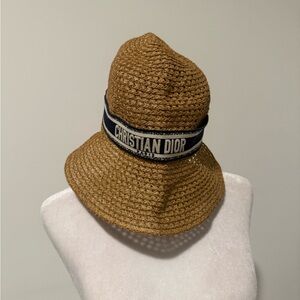 Dior Tan Woven Hat